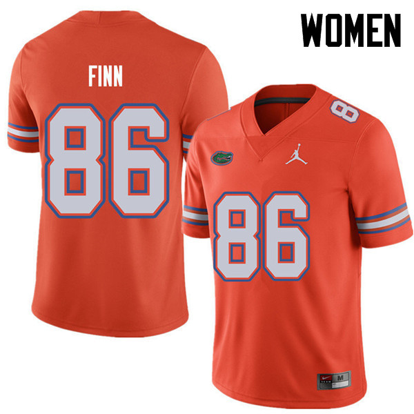 Jordan Brand Women #86 Jacob Finn Florida Gators College Football Jerseys Sale-Orange